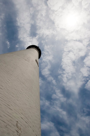 July 14, 2009 - Racine, WI, USA: Wind Point Lighthouse is a lighthouse located at the north end of Racine Harbor in the U.S. state of Wisconsin.のeditorial素材
