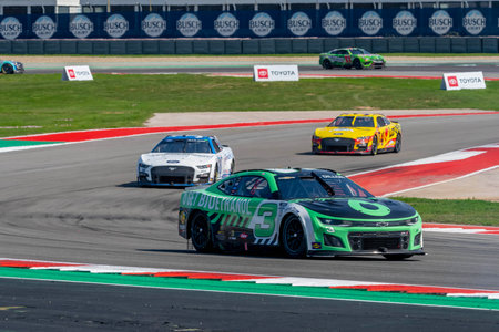 AUSTIN DILLON (3)  brings his car through the turns during the EchoPark Automotive Grand Prix at Circuit Of The Americas (COTA) in Austin, TX.のeditorial素材