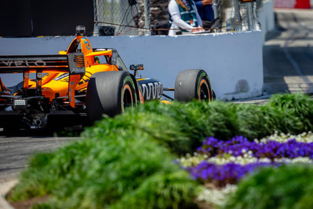 PATO OWARD (5) of Monterey, Mexico qualifies for the Acura Grand Prix of Long Beach at The Streets of Long Beach in Long Beach, CA, USA.のeditorial素材