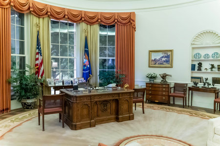 The Ronald Reagan Presidential Library is the repository of presidential records from the administration of Ronald Reagan, the 40th president of the United States.のeditorial素材