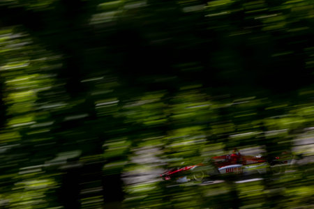 MARCUS ERICSSON (8) of Kumla, Sweden races through the turns during the Childrens of Alabama Indy Grand Prix at the Barber Motorsports Park in Birmingham AL.のeditorial素材