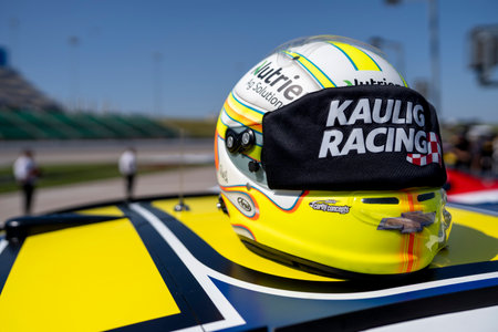 AJ Allmendinger takes to the track for the ADVENT Health 400 in Kansas City, KC, USA.