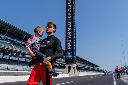 INDYCAR driver, WILL POWER (12) of Toowoomba, Australia and his Team Penske Chevrolet team, prepare...