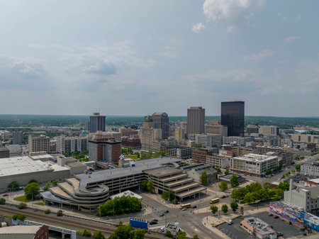 Aerial view of Dayton, Ohio.  Dayton is the sixth-largest city in the U.S. state of Ohio and the...