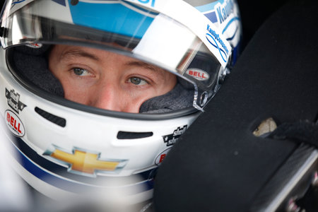 Daniel Hemric gets ready to qualify for the DoorDash 250 in Sonoma, CA, USA.のeditorial素材