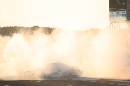 NASCAR Xfinity Series Driver, Austin Hill (21) wins the Pocono 225 at the Pocono Raceway in Long Pond PA.のeditorial素材