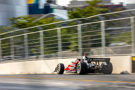 INDYCAR Series driver, WILL POWER (12) of Toowoomba, Australia, qualifies for the Big Machine Music City Grand Prix on the Streets of Nashville in Nashville, TN, USA.のeditorial素材