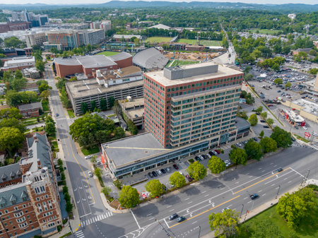 Aerial view of Vanderbilt University located in Nashville Tennesseeのeditorial素材