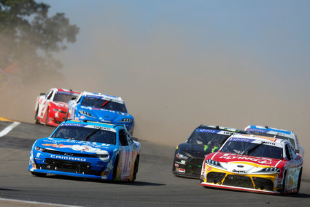 NASCAR Xfinity Series Driver, Daniel Hemric (11) takes to the track for the Shriners Children's 200 at The Glen at the Watkins Glen International  in Watkins Glen NY.のeditorial素材