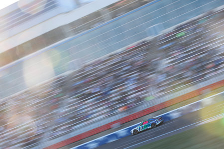 NASCAR Cup Series Driver Chris Buescher (17) races for the Bank of Amercia ROVAL 400 at the Charlotte Motor Speedway in Concord NC.のeditorial素材