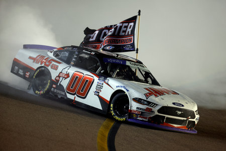 NASCAR Xfinity Series Driver, Cole Custer (00) wins the NASCAR Xfinity Series Championship at the Phoenix Raceway in Avondale AZ.のeditorial素材