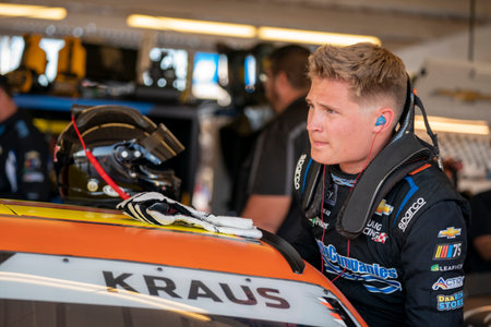 NASCAR Xfinity Series Driver Derek Kraus (11) practices for the NASCAR Xfinity Series Championship at the Phoniex Raceway in Avondale AZ.のeditorial素材