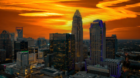Charlotte is the most populous city in the U.S. state of North Carolina. Located in the Piedmont, it is the 16th-most populous city in the United States.のeditorial素材