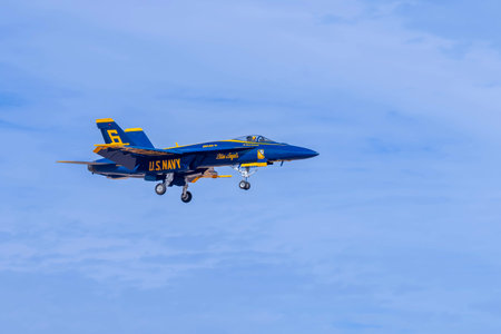 The elite US Navy Blue Angels hone precision in the California desert, practicing intricate...