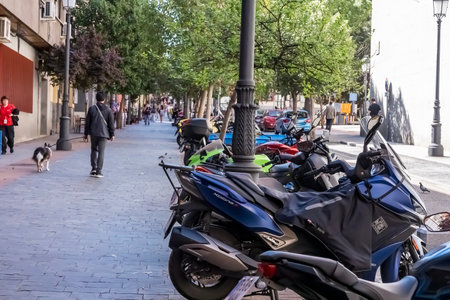Cityscape: Vibrant Madrid, Spain. Capital, 2nd largest in EU. Rich culture, iconic views, and diverse populationのeditorial素材