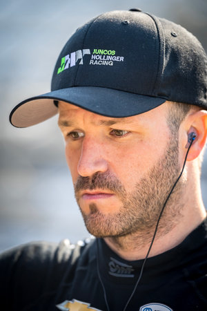 AGUSTIN HUGO CANAPINO (78) of Arrecifes, Argentina waits to practice for the 108th Running of the Indianapolis 500 at the Indianapolis Motor Speedway in Speedway, IN.のeditorial素材