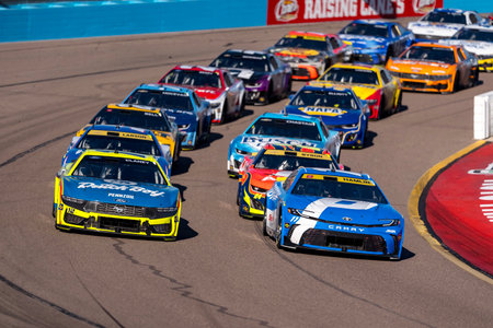 AVONDALE, AZ USA - November 02, 2025:  RYAN BLANEY (12) of High Point, NC races through the turns...