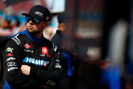 Kaden Honeycutt (52) gets ready to qualify for the NASCAR Craftsman Truck Series Championship in...
