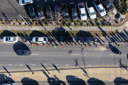 A group of about two dozen Buddhist monks continues their long journey toward the U.S. capital,...
