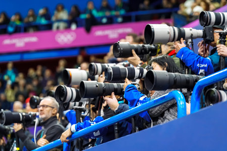 Milano Ice Skating Arena plays host to the Figure Skating Pair Skating Free Skating Finals during the 2026 Milano Cortina Winter Olympics in Milan, Italy.のeditorial素材