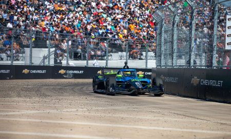 MARCUS ERICSSON (28) (SWE) of Kumla, Sweden  the Java House Grand Prix of Arlington at the Streets of Arlington in ARLINGTON TX.