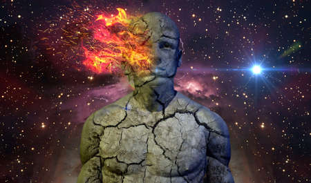 Abstract Human Concept 02 Dark Sky