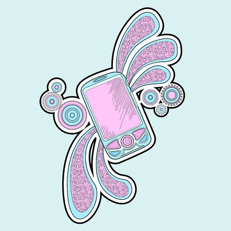 doodle web element icon setのイラスト素材