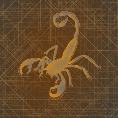 Tattoo art, sketch of a scorpionのイラスト素材
