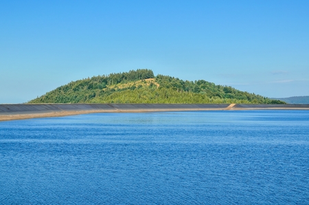 Water power plant at the top of the mountain. Summer mountain landscape in Poland.の写真素材