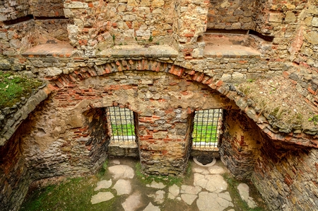 Beautiful castle ruins. Old Lipowiec castle in Babice, Poland.