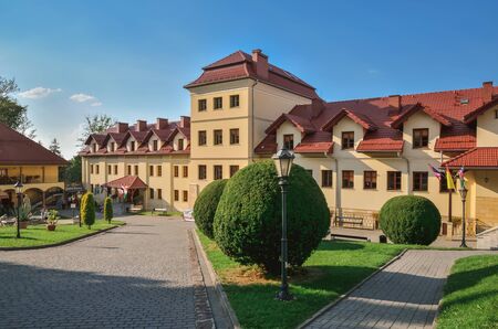 KALWARIA ZEBRZYDOWSKA, POLAND - SEPTEMBER 1, 2019: Basilica of Our Lady of the Angels in Kalwaria Zebrzydowska, Poland.のeditorial素材