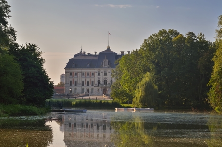 Castle in Pszczyna town in Poland. Beautiful antique neo baroque castle.のeditorial素材