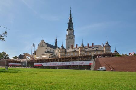 Czestochowa, Poland - September 15, 2019: Monastery at Jasna Gora in Czestochowa, Poland.のeditorial素材