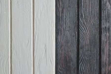 Interesting concept for a wooden texture. Background made of a combination of light and dark boards.の写真素材