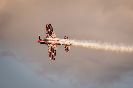 Gdynia, Poland - August 21, 2021: XtremeAir XA-41 flight at the Aero Baltic show in Gdynia, Poland.のeditorial素材