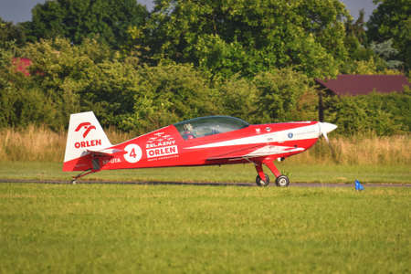 Piotrkow Trybynalski, Poland - July 4, 2021: Zelazany aerobatic group at the Fly Fest show in PiotrkÃ³w Trybynalski, Poland.のeditorial素材
