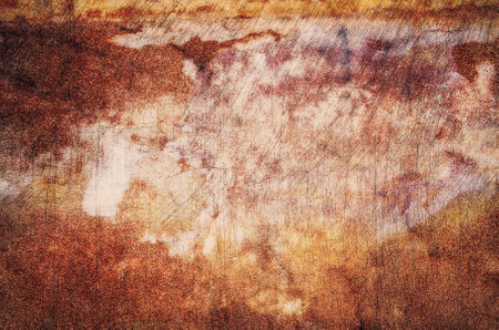 Dirty and grungy wall background. Orange and red abstract texture, pattern design for background.の写真素材