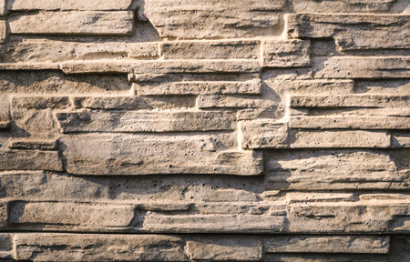 Interesting concept of a stone texture. Modern gray wall to use as a background.の写真素材