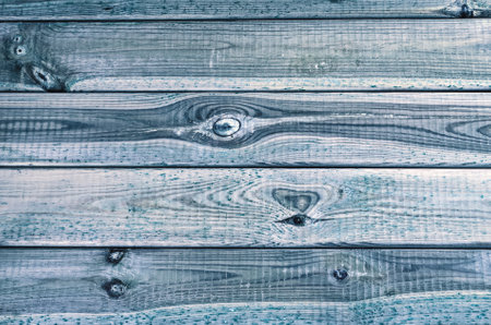 Wooden background texture. Blue and gray plank of wood.の写真素材