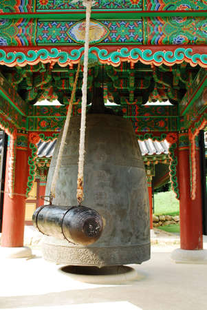 Buddhist temple bell, bell of a Buddhist templeの写真素材