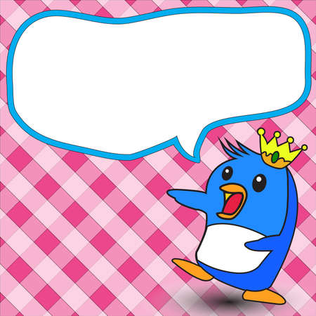 Penguin Kingのイラスト素材