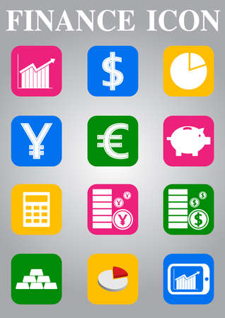 Finance Iconのイラスト素材