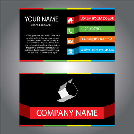 Business card illustration.のイラスト素材