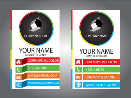 White business card.のイラスト素材