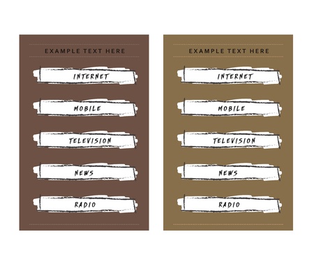 roll vintage bannerのイラスト素材