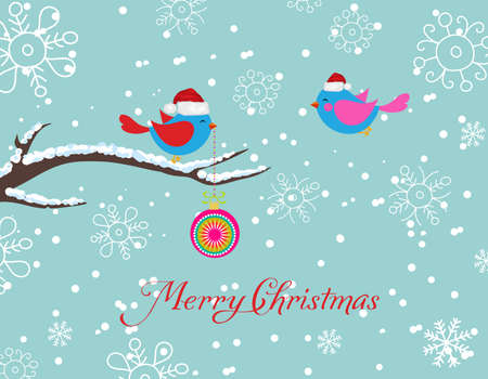 Merry christmas cardのイラスト素材