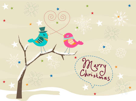 Merry christmas cardのイラスト素材