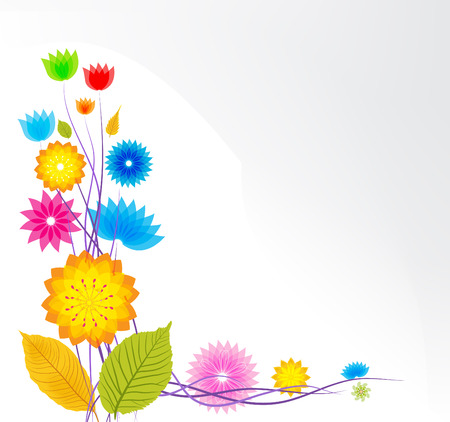 Flower background designのイラスト素材