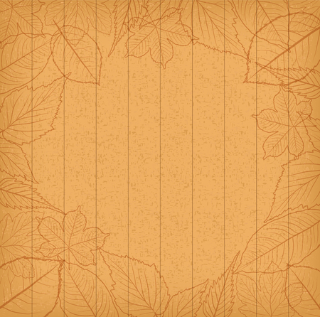 Autumn leaves background retroのイラスト素材