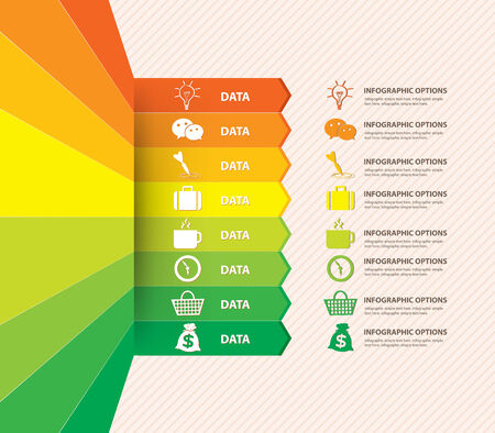 infographic banner with dataのイラスト素材